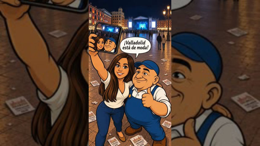 La plaza estaba, ¡abarrotá!